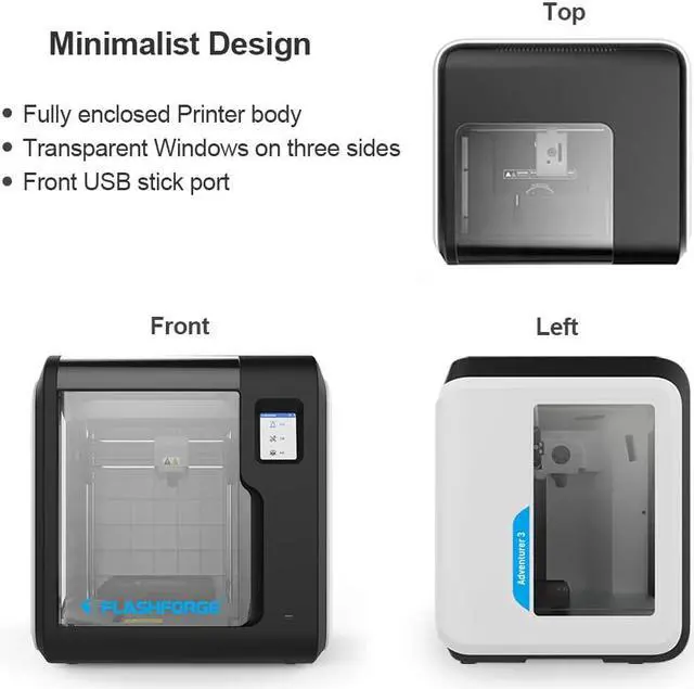 Alt view image 2 of 7 - FlashForge Adventurer 3 3D Printer