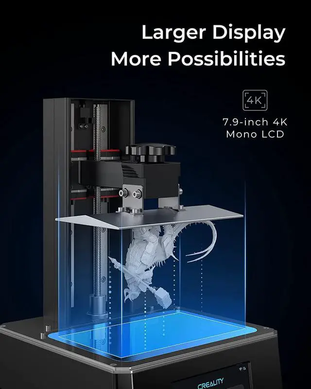 Alt view image 2 of 6 - Official Creality Resin 3D Printer, HALOT-ONE Plus(CL-79) 3D Printers with 7.9 inches 4K Mono LCD and Ultra-high Printing Accuracy, Print Size 172*102*160mm/6.77×4.01×6.29in