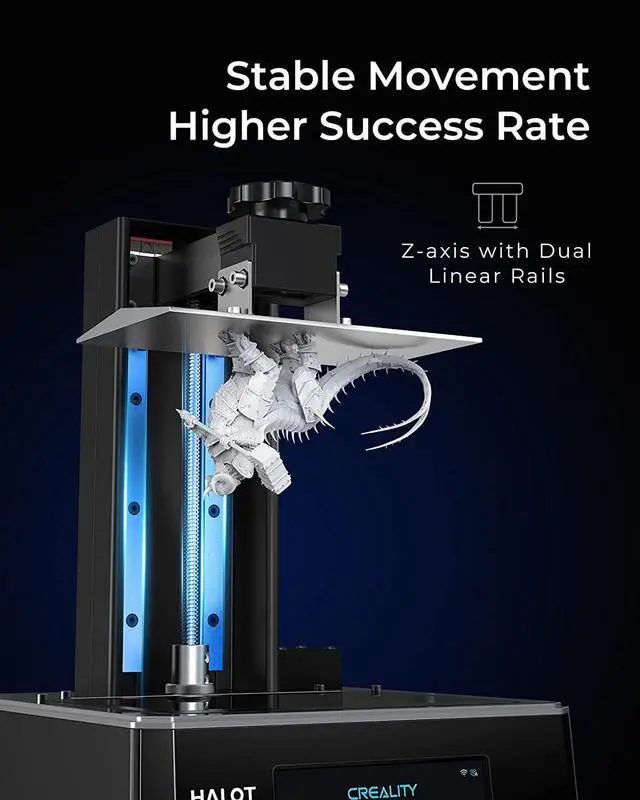 Alt view image 5 of 6 - Official Creality Resin 3D Printer, HALOT-ONE Plus(CL-79) 3D Printers with 7.9 inches 4K Mono LCD and Ultra-high Printing Accuracy, Print Size 172*102*160mm/6.77×4.01×6.29in