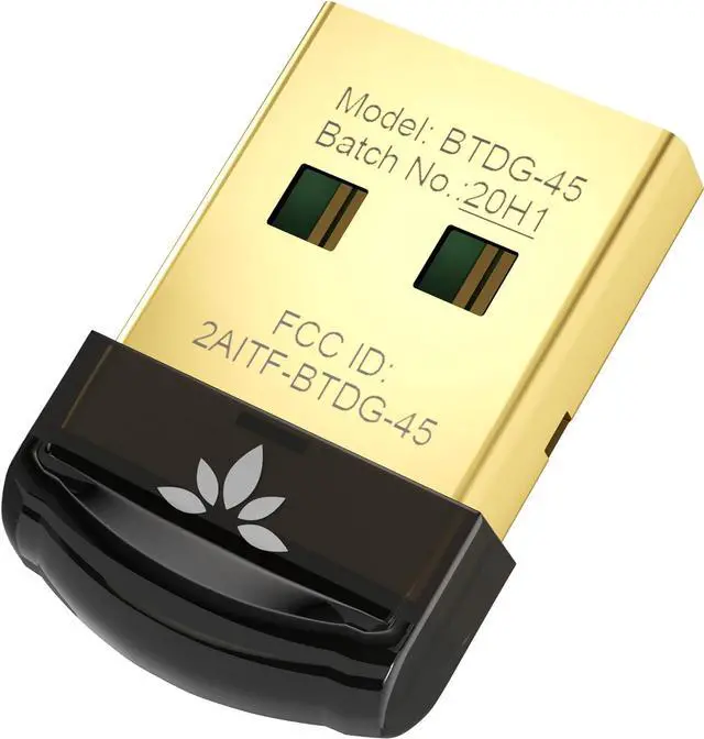 Main image of Avantree DG45 USB Bluetooth 5.0 Adapter Dongle for PC, Computer, Desktop, and Laptop - Compatible with Windows 11/10/8.1/8 Only - Connects Bluetooth Headphones, Speakers, Keyboards, Mice, and Printers