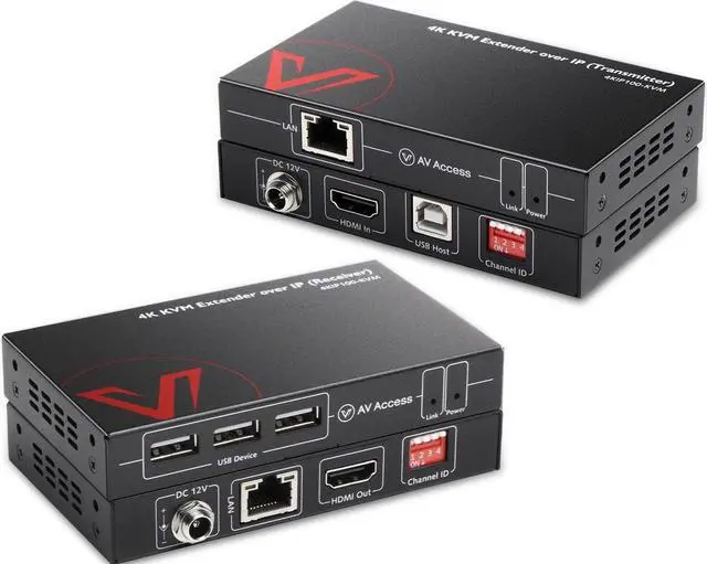 Alt view image 2 of 7 - IP Extender and KVM Extender Dual Monitor Bundle