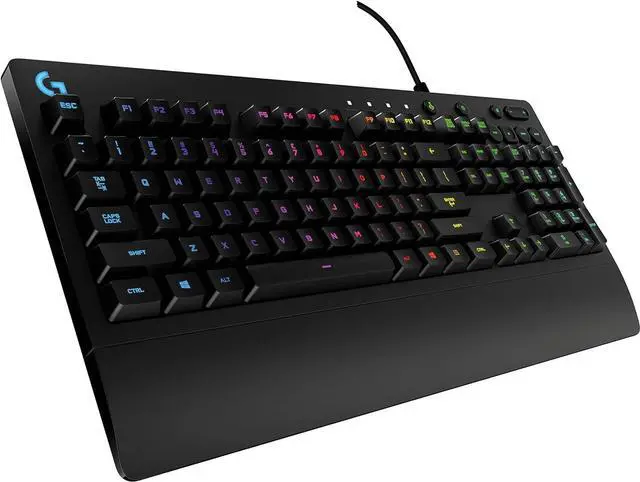 Main image of G213 Prodigy Gaming Keyboard, LIGHTSYNC RGB Backlit Keys, Spill-Resistant, Customizable Keys, Dedicated Multi-Media Keys  Black