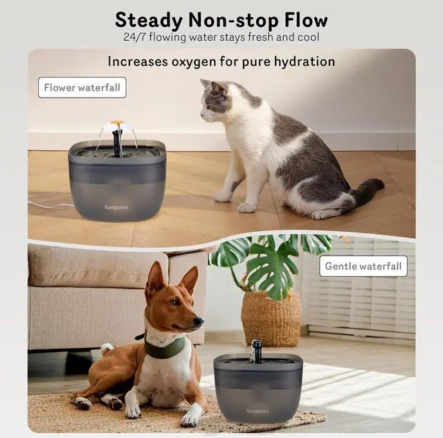 Alt view image 4 of 7 - Automatic Cat Feeder and Cat Water Dispenser FW1, Wire or Battery Cat Food Dispenser Timer Pet Feeder - Locking Lid, Desiccant Bag, Programmable Portion Control, 4 Daily Meals, 10s Voice Recorder
