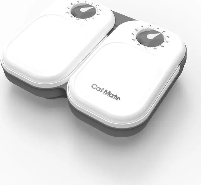 Alt view image 2 of 6 - Cat Mate C200 2-Meal Automatic Pet Feeder for Cats and Small Dogs with Ice Pack