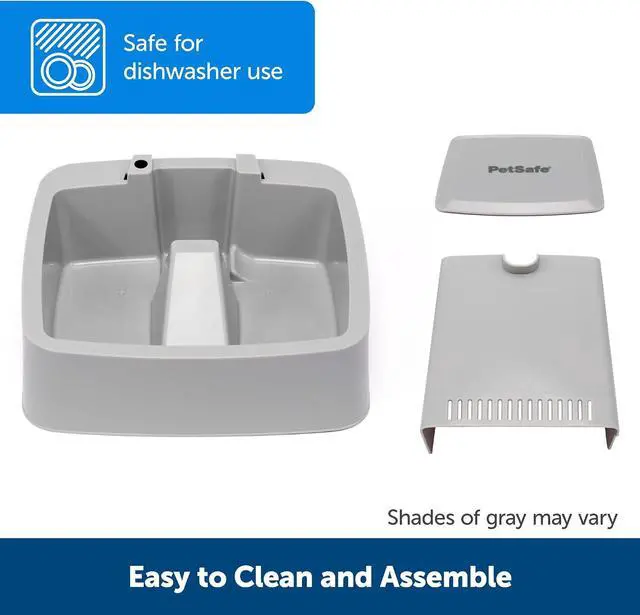 Alt view image 5 of 6 - PetSafe Oasys Pet Fountain, 1/2 Gallon (64 oz), Small Dogs & Cats | Adjustable Water Flow, Whisker-Friendly Tray, Dishwasher-Safe, Replaceable Carbon & Foam Filters Included