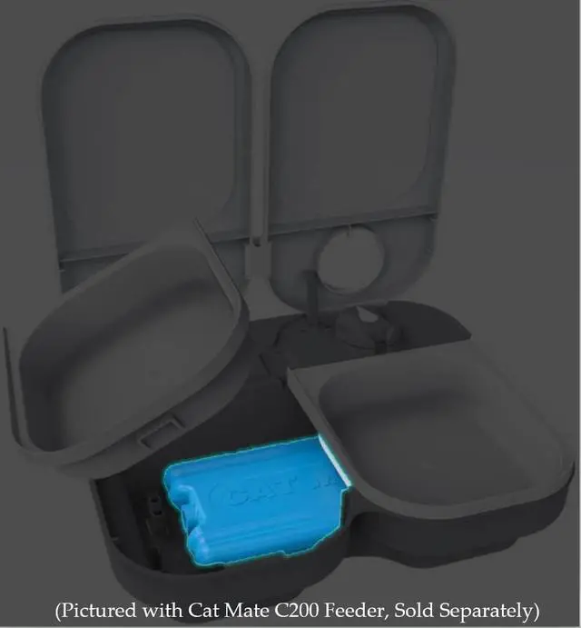 Alt view image 3 of 5 - Cat Mate Single Replacement Ice Pack for the C20 and C200 Feeder
