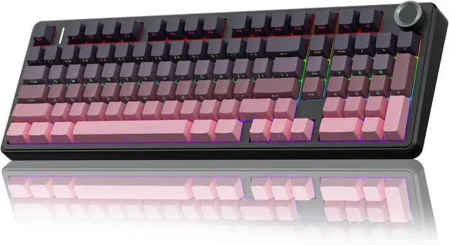 Main image of AULA F99 Pro Wireless Mechanical Keyboard with Knob,Tri-Mode BT5.0/USB-C/2.4GHz Hot Swappable Keyboard,Pre-lubed Switches,Gasket Structure,RGB Backlit Computer Gaming Keyboards