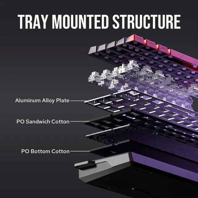 Alt view image 5 of 7 - Aula WIN60 HE 60% Wired Magnetic Keyboard with Adjustable Actuation, 8000 Hz Polling Rate, Hall Effect Switches, Hot-Swap, for FPS Games (Black)