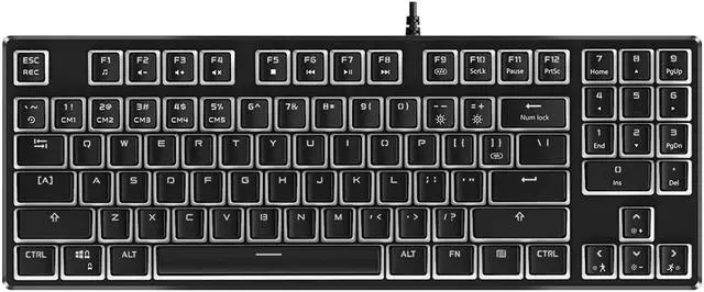 Alt view image 7 of 7 - Havit Mechanical Gaming Keyboard with PBT Pudding Keycaps, 89 Keys RGB Backlit Wired USB Computer Keyboards with Blue Switches & Surround Lighting for Desktop PC Gamer