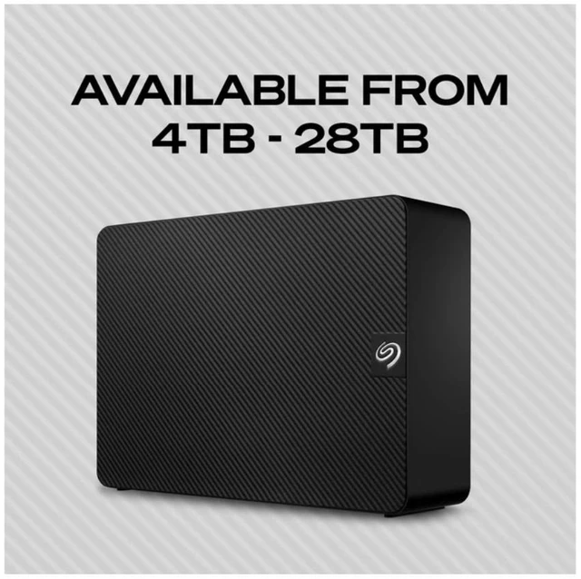 Alt view image 4 of 5 - Seagate - Expansion 28TB External USB 3.0 Desktop Hard Drive with Rescue Data Recovery Services - Black