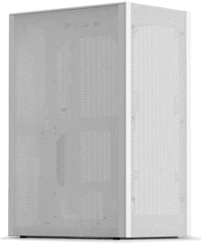 Alt view image 2 of 6 - SSUPD Meshlicious Mini-ITX Small Form Factor (SFF) Case - Full Mesh Side Panel with PCIe 3.0 Riser Cable - White Color, Tool-Free and Easy Accessibility