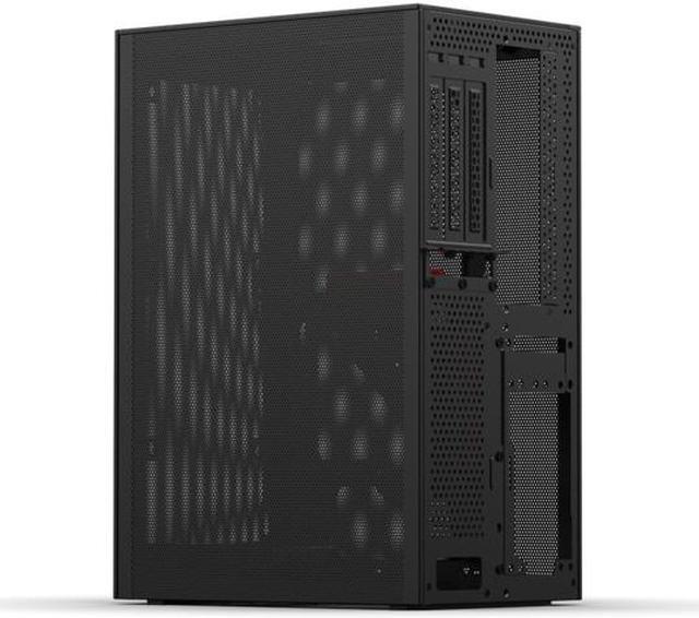 Alt view image 2 of 6 - SSUPD Meshlicious Mini-ITX Small Form Factor (SFF) Case - Full Mesh Side Panel with PCIe 4.0 Riser Cable - Black Color, Tool-Free and Easy Accessibility