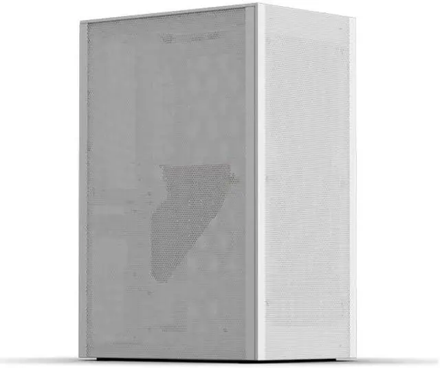 Main image of SSUPD Meshlicious Mini-ITX Small Form Factor (SFF) Case - Full Mesh Side Panel with PCIe 4.0 Riser Cable - White Color, Tool-Free and Easy Accessibility