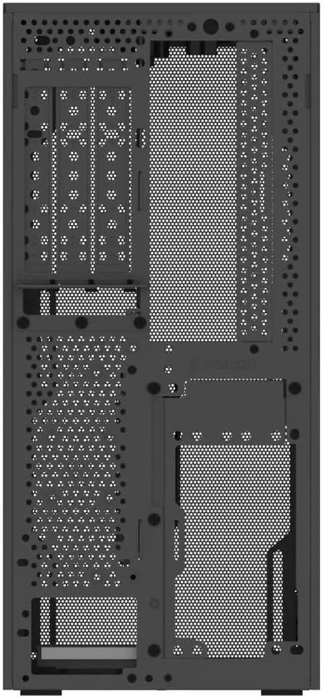 Alt view image 5 of 5 - SSUPD Meshroom S Mini-ITX Small Form Factor (SFF) Case - Full Mesh Side Panel, Without Riser Cable - Gray Color, Tool-Free and Easy Accessibility