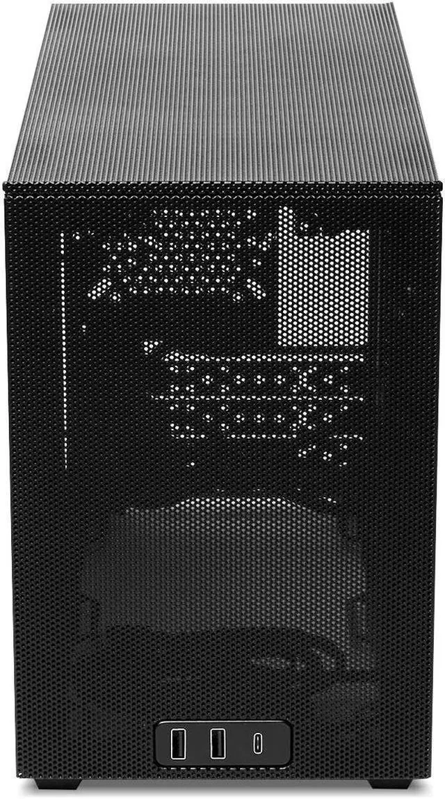 Alt view image 2 of 5 - SSUPD Meshroom D Mini-ITX Small Form Factor (SFF) Case - Full Mesh Side Panel - Black Color, Tool-Free and Easy Accessibility