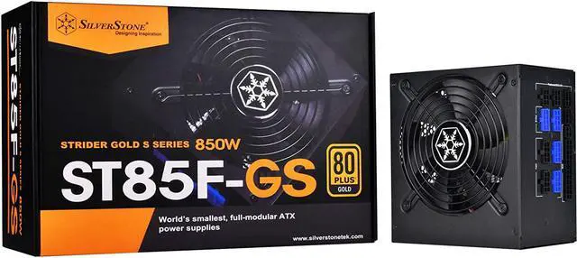 Alt view image 6 of 12 - 850W, ATX, single +12V rails with 70.9A output, Silent 120mmFan with 18dBA, efficiency 80Plus Gold certification, fully modular cable, 140mm depth, 6x8/6pin PCI-E.