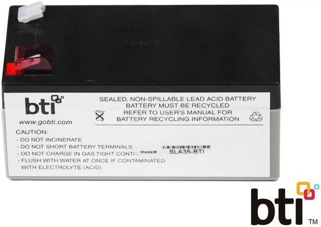 Alt view image 10 of 11 - BTI UPS Replacement Battery Cartridge - 3500 mAh - 12 V DC - Lead Acid