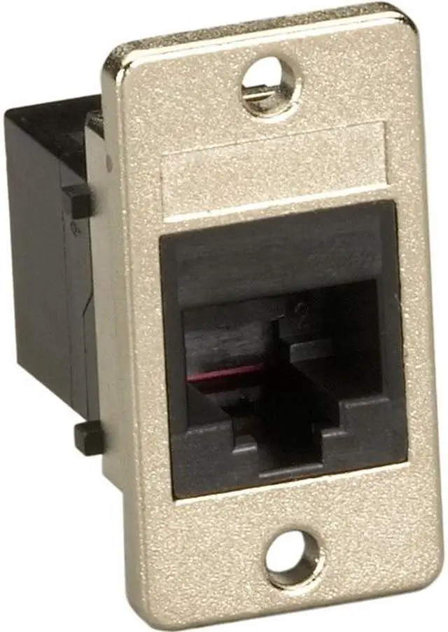 Alt view image 3 of 8 - Black Box Panel-Mount Modular Coupler RJ-45 Black FMT1081