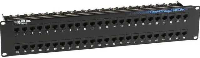Alt view image 7 of 11 - BlackBox Network Services JPM810A-R2 Feed Through Patch Panel - Unshaccs