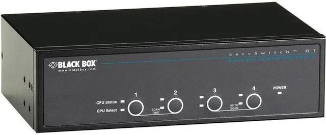 Alt view image 3 of 8 - Black Box ServSwitch DT Dual-Head DVI KVM Switch