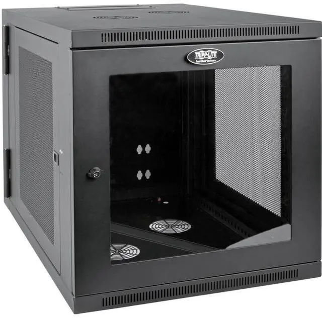 Alt view image 5 of 15 - Tripp Lite SRW12US33G SmartRack 12U Server-Depth Wall-Mount Rack Enclosure Cabinet