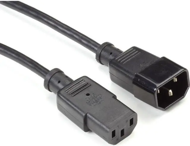 Alt view image 2 of 11 - Black Box Extension Power Cord, IEC C13 to IEC C14, 2-ft. (0.6-m)