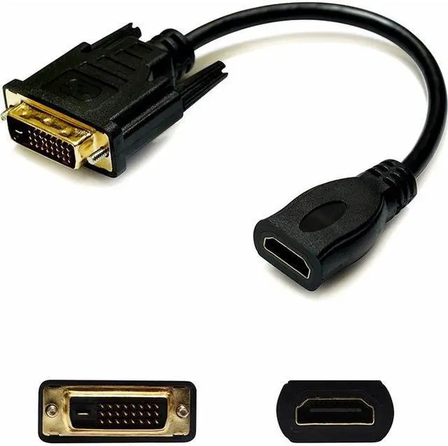 Alt view image 9 of 12 - Bulk 5 Pack HDMI to DVI-D Adapter Cable - M/F HDMI2DVID-5PK
