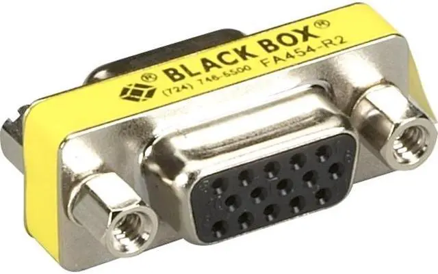 Alt view image 2 of 13 - Black Box HD15 Gender Changer