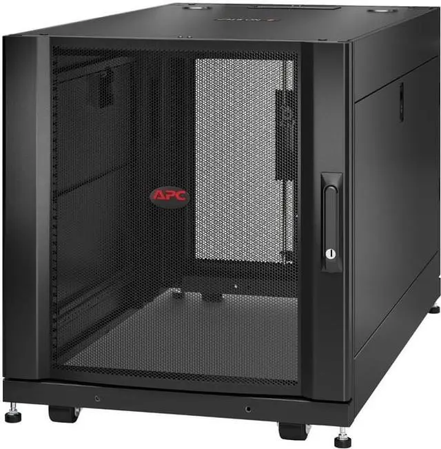 Alt view image 3 of 9 - APC NetShelter SX - Rack - cabinet - black - 12U - 19"