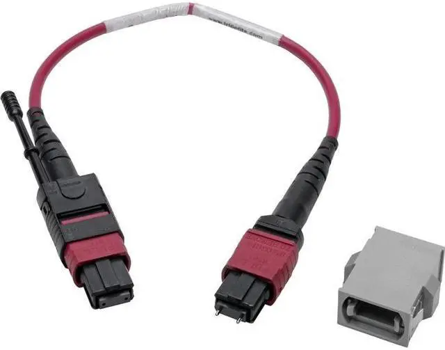 Alt view image 4 of 5 - Tripp Lite N846-08N-C2B 8" MTP/MPO Parallel Optics Base-8 Migration Fiber Adapter, Polarity C to B, 12 Fiber, 40 / 100 GbE, OM4 Male to Female
