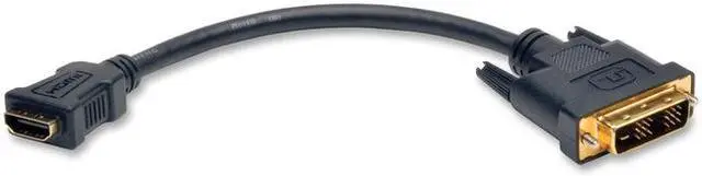 Alt view image 6 of 10 - TRIPP LITE P130-08N 8IN HDMI TO DVI ADAPTER CONVERTER CABLE CONNECTOR HDMI TO DVI-D F/M 8INCH