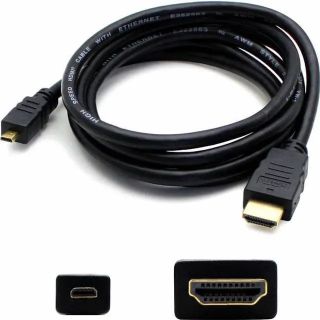 Alt view image 4 of 6 - AddOn - Accessories 3ft (30cm) HDMI to Micro-HDMI Adapter Cable - Male to Male