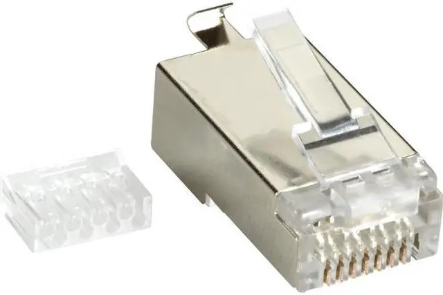 Alt view image 2 of 4 - MODULAR PLUG - CAT6, SHIELDED, RJ-45, 100-PACK, GSA, TAA, 45 DAY STANDARD RETURN