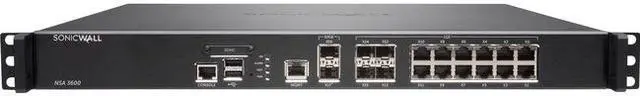 Alt view image 2 of 4 - SonicWALL NSA 3600 Network Security/Firewall Appliance Model 01-SSC-1713