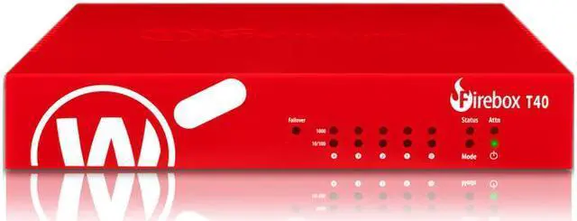 Alt view image 6 of 8 - WatchGuard Firebox TRADEUP TO T40 with 1-yr Basic Security Suite (US) - 5 Port - 10/100/1000Base-T - Gigabit Ethernet - 4 x RJ-45 - 1 Year Basic Security Suite - Tabletop