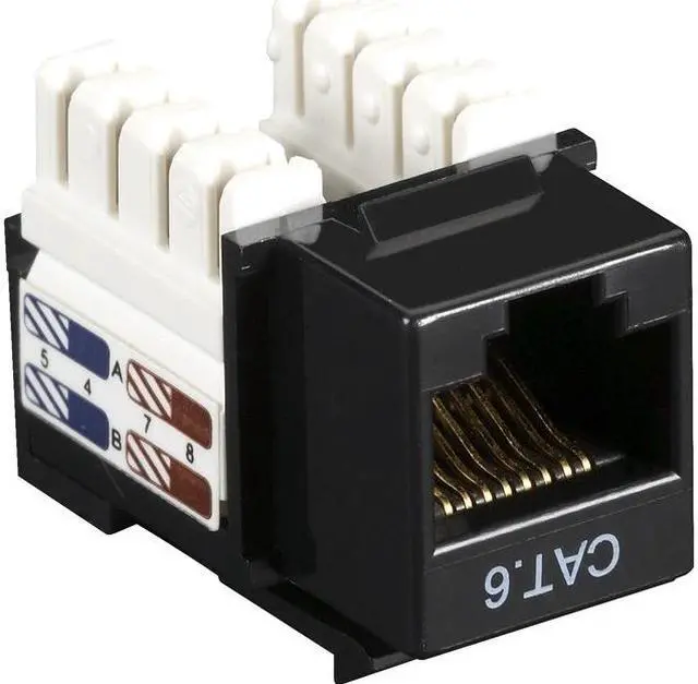 Alt view image 4 of 8 - Black Box CAT6 Value Line Keystone Jack, Black 10-Pack