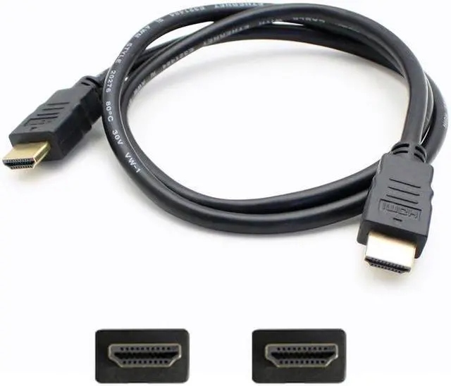 Alt view image 7 of 11 - AddOn Bulk 5 Pack 6ft (2M) HDMI 1.4 High Speed Cable - M/M