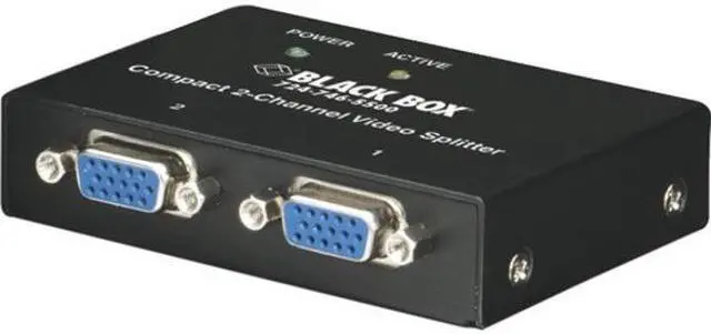 Alt view image 4 of 10 - COMPACT VGA VIDEO SPLITTER - 2-CHANNEL, GSA, TAA, 45 DAY STANDARD RETURN POLICY