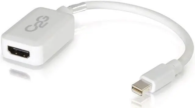 Alt view image 12 of 17 - C2g 8In Mini Displayport To Hdmi Adapter-Thunderbolt To Hdmi Converter-White