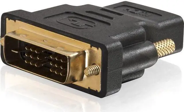 Alt view image 7 of 16 - C2G 40746 C2G DVI-D to HDMI Inline Adapter for HDTVs - M/F - 1 x DVI-D (Single-Link) Male Digital Video - 1 x HDMI Female Digital Audio/Video - Black