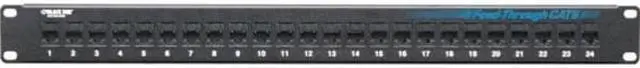 Alt view image 2 of 3 - BLACK BOX JPM818A PTCH PNL CAT6 FD-THR 1U UNSHIELDED 24PT