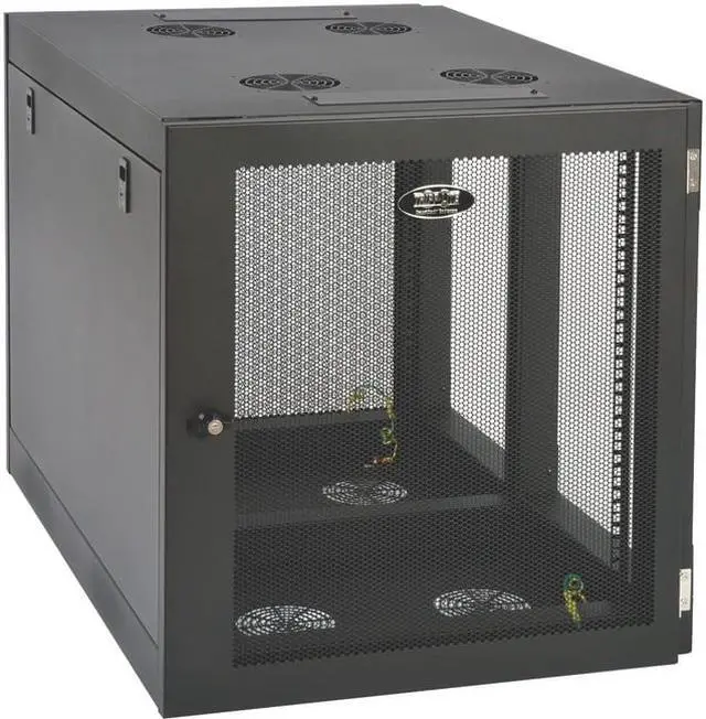 Alt view image 6 of 13 - TRIPP LITE SRW12UHD 12U WALL MOUNT RACK ENCLOSURE SERVER CABINET SIDE MOUNT WALLMOUNT