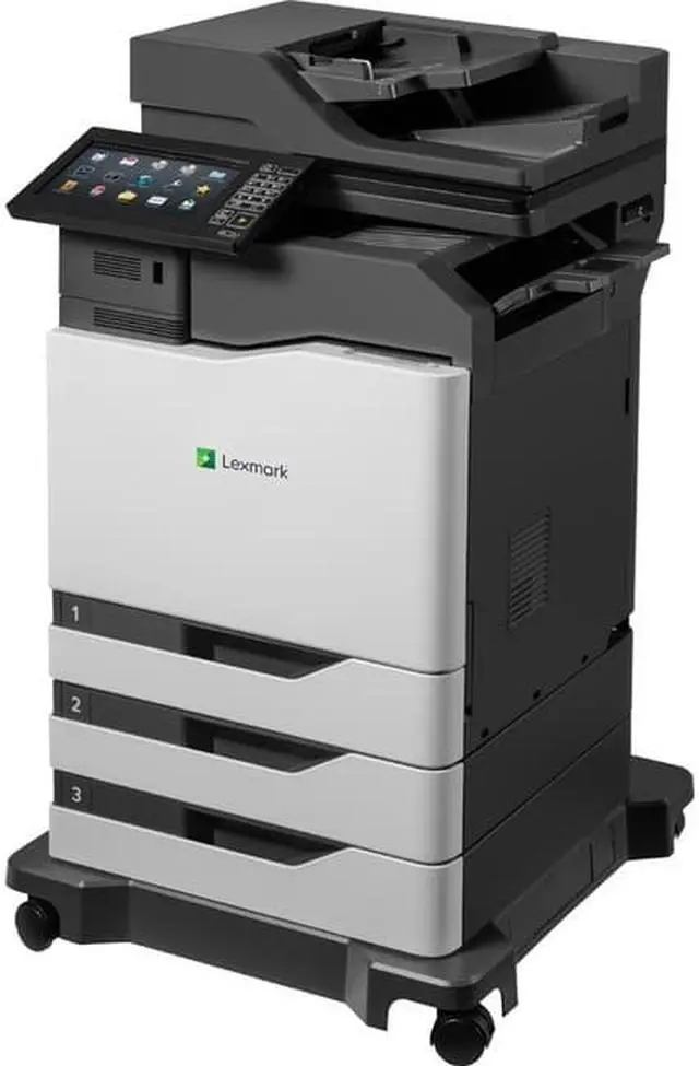 Alt view image 4 of 4 - Lexmark CX825dte Laser Multifunction Printer - Color - Plain Paper Print - Floor Standing