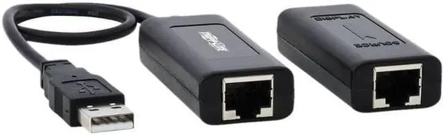 Alt view image 8 of 20 - Tripp Lite USB Over Cat5/Cat6 Extender Kit 1-Port with PoC USB 2.0 164 ft. (B203