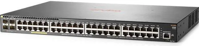 Alt view image 3 of 5 - HPE Aruba 2930F 48G PoE+ 4 x SFP Switch (JL262A)