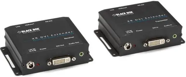 Alt view image 7 of 10 - Black Box Network Services AVX-DVI-TP-100M Xr Dvi-d Extender With Audio Rs232