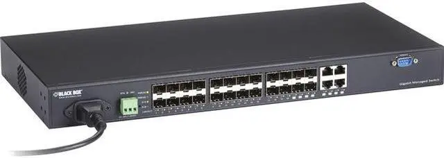 Alt view image 4 of 10 - Black Box Network Services LGB5124A-R2 [20]sfp Gigabit+[4] Combo Managed Switch