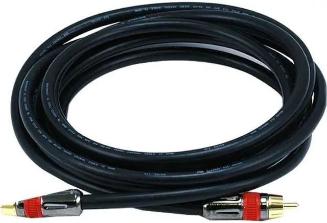 Alt view image 5 of 11 - Monoprice 10ft High-quality Coaxial Audio/Video RCA CL2 Rated Cable - RG6/U 75ohm (for S/PDIF, Digital Coax, Subwoofer,