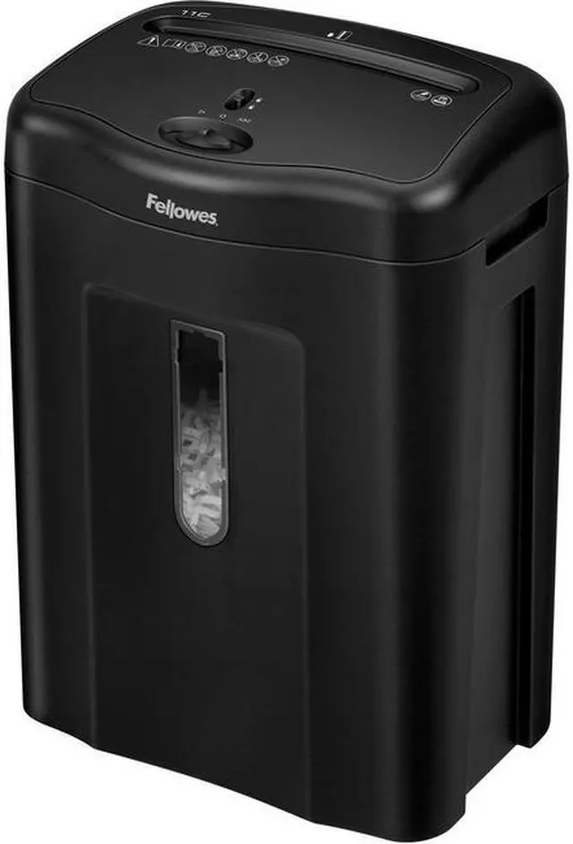 Alt view image 17 of 20 - Fellowes Powershred 11C Cross-Cut Shredder 11 Sheet Capacity 4350001