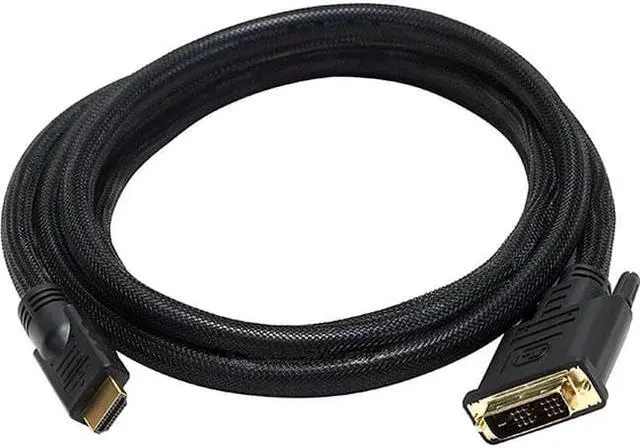 Alt view image 8 of 13 - Monoprice 6Ft 24Awg Cl2 High Speed Hdmi To Dvi Adapter Cable W / Net Jacket - Black